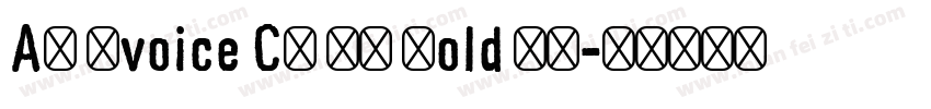 AB Bvoice CN SG Bold 粗体字体转换
